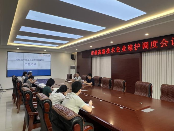 市政集团召开高新手艺企业维护调理会